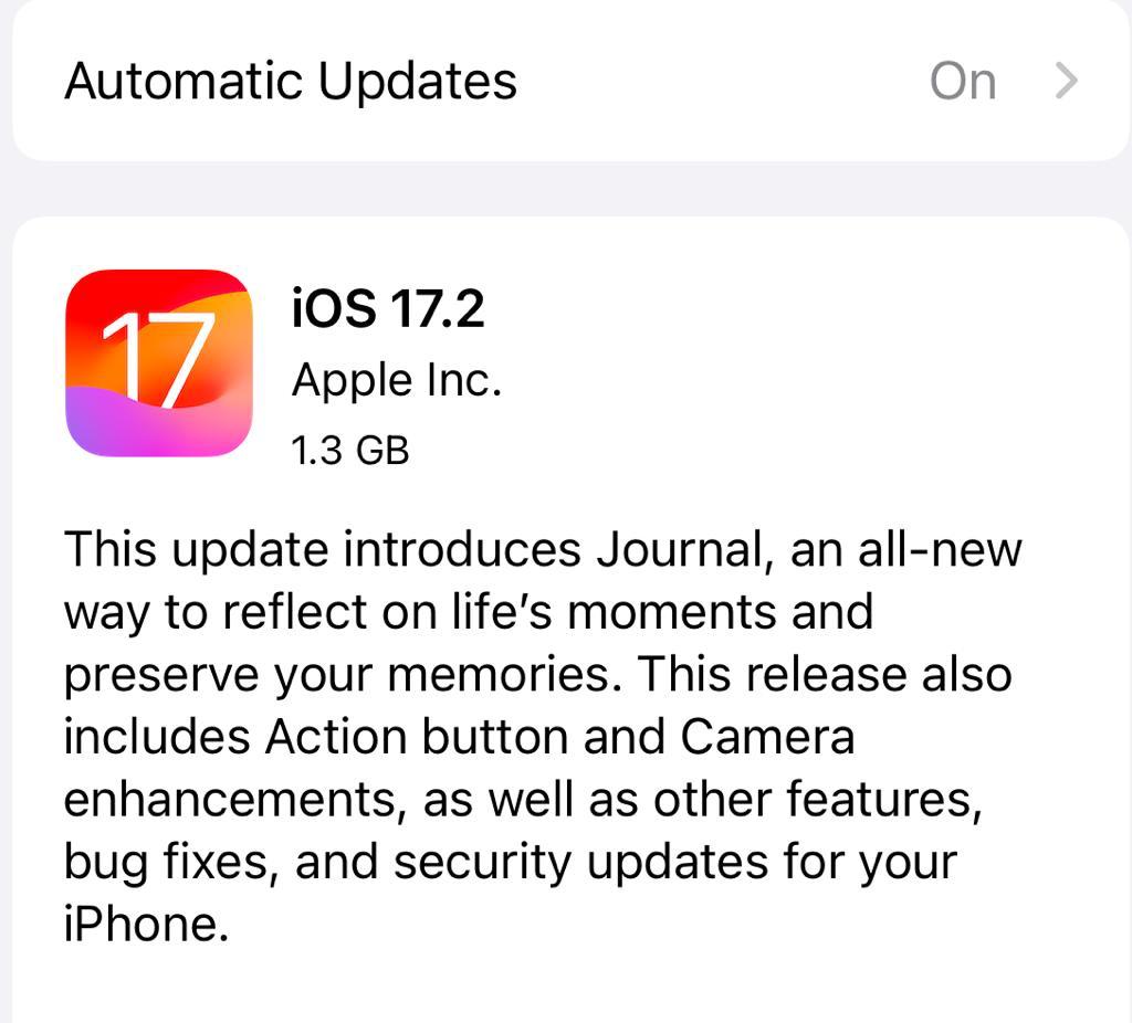 Apple has initiated the rollout of iOS 17.2: नए फीचर्स का धमाल, यहाँ जानें सबकुछ!