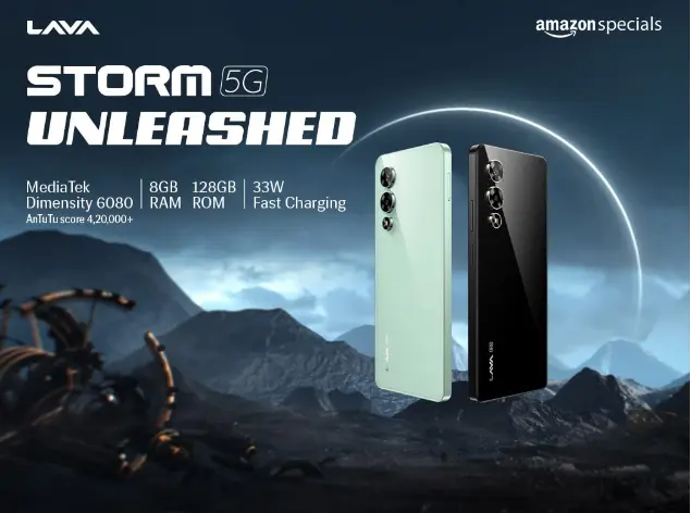 Lava Storm 5G Launched In India: 120Hz डिस्प्ले और शानदार फीचर्स के साथ, सिर्फ ₹11,999 में लैंड करा धमाकेदार स्मार्टफोन!