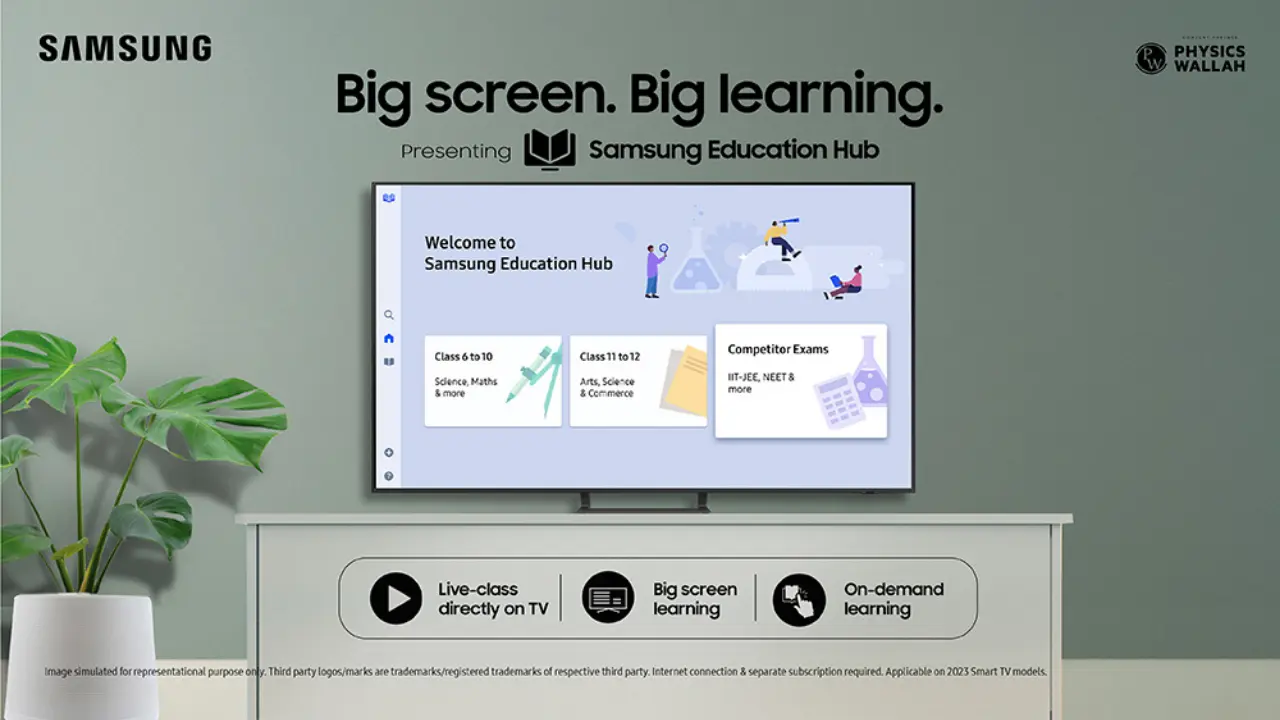 Samsung India Launches Samsung Education Hub App: सैमसंग और फिजिक्स वॉला का साझा कदम! शिक्षा हब एप्लिकेशन से बदलें टीवी को शिक्षा केंद्र