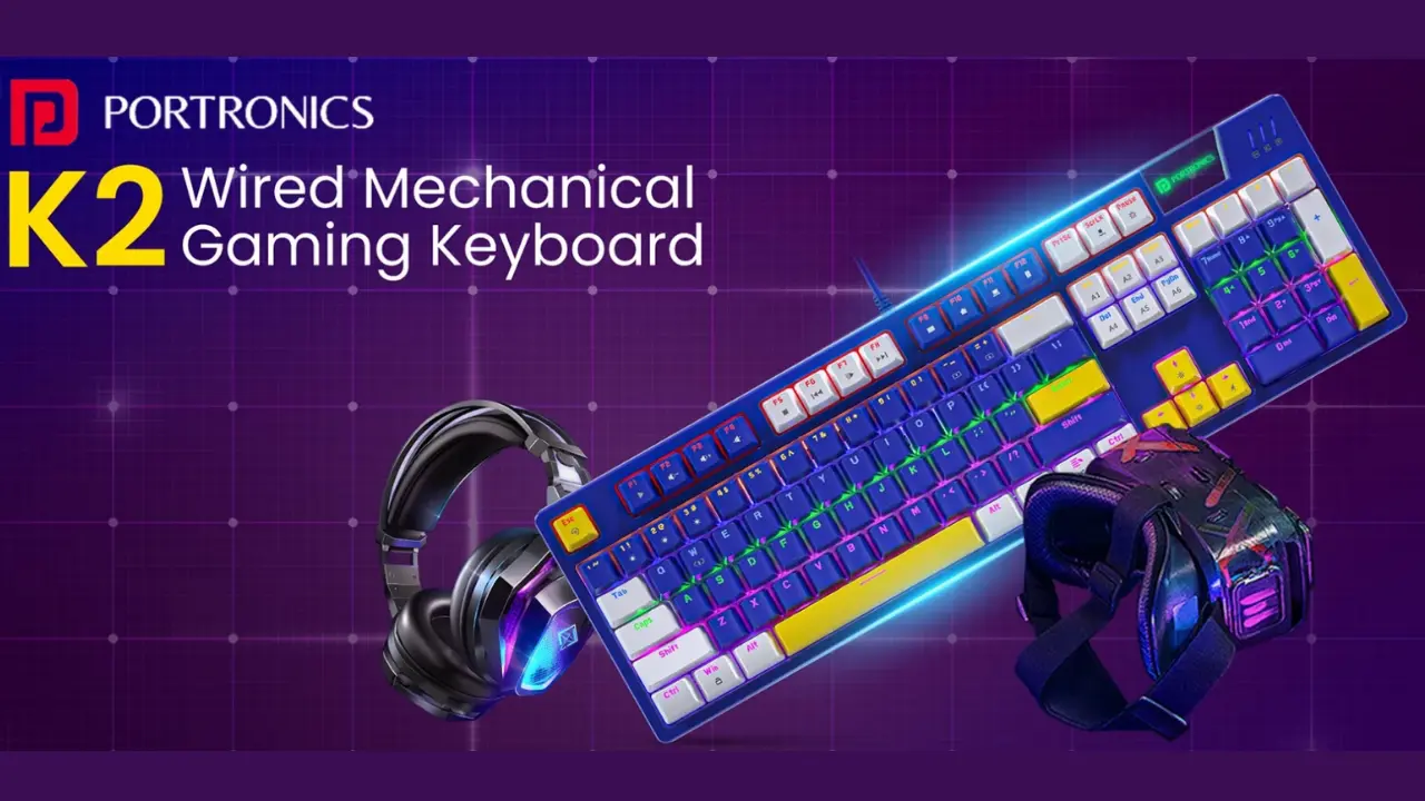 Portronics K2 Mechanical Gaming Keyboard Launched: गेमर्स के लिए डिज़ाइन किया गया मैकेनिकल गेमिंग कीबोर्ड, जल्दी करें और अपने खिलवारों को हराएं!