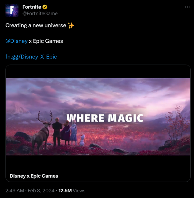 Disney and Epic Games