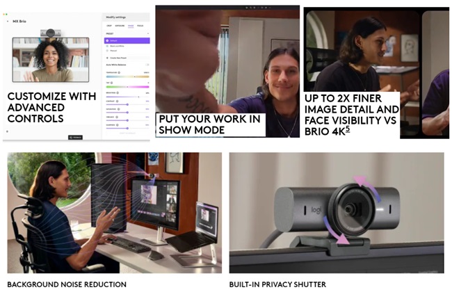 Logitech MX Brio 4K Webcam