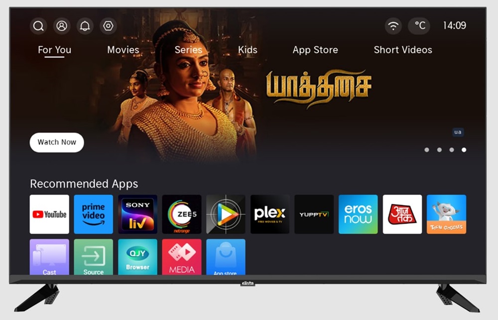 Elista 32″ HD and  43″ FHD Smart TVs with Coolita OS launched in India