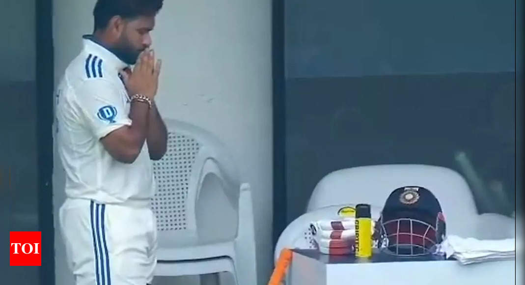 Watch: In an heart-warming video, Rishabh Pant seen praying to his bat, gloves and helmet