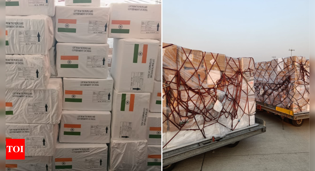 India dispatches humanitarian aid to Lebanon, 33 tons of medical supplies sent