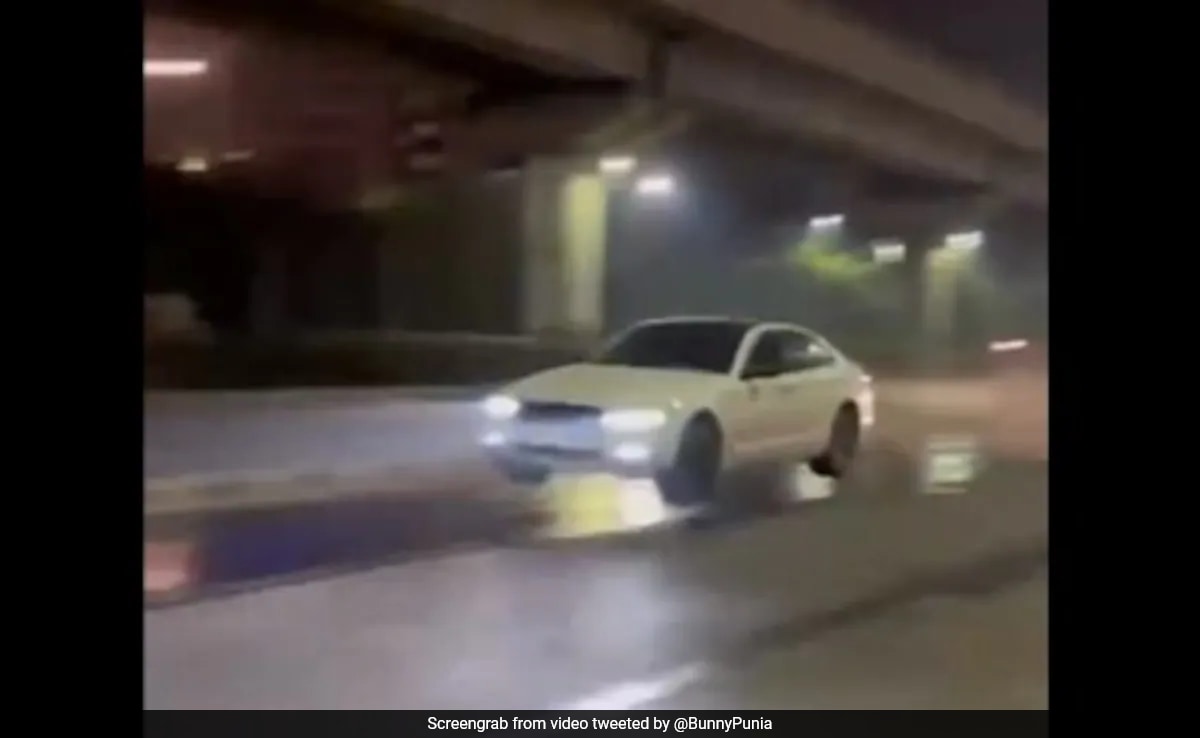 BMW In Air As Unmarked Breaker Shows Up On Gurugram’s Golf Course Road