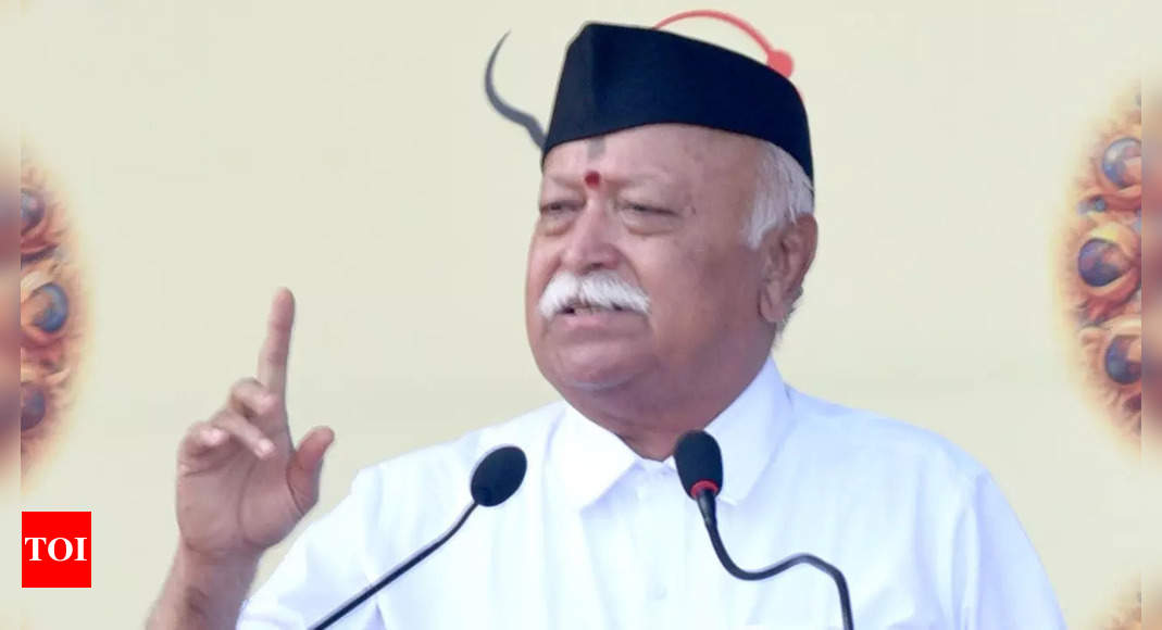 RSS volunteers will clear path for Sanatan, saints with sticks: Mohan Bhagwat | India News