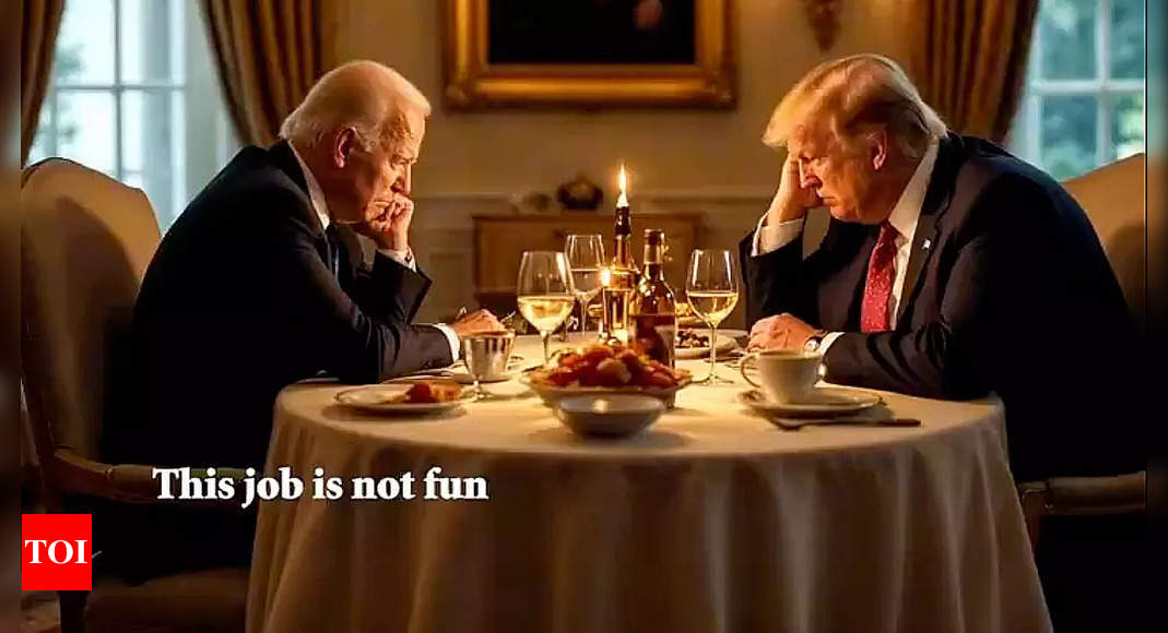 Donald Trump meets Joe Biden at White House: AI video that imagines duo as BFFs eating ice cream, horse riding and more goes viral