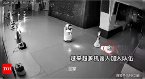 12 large Robots ‘kidnapped’ by another manufacturer’s Robot; company confirms that the viral video is real