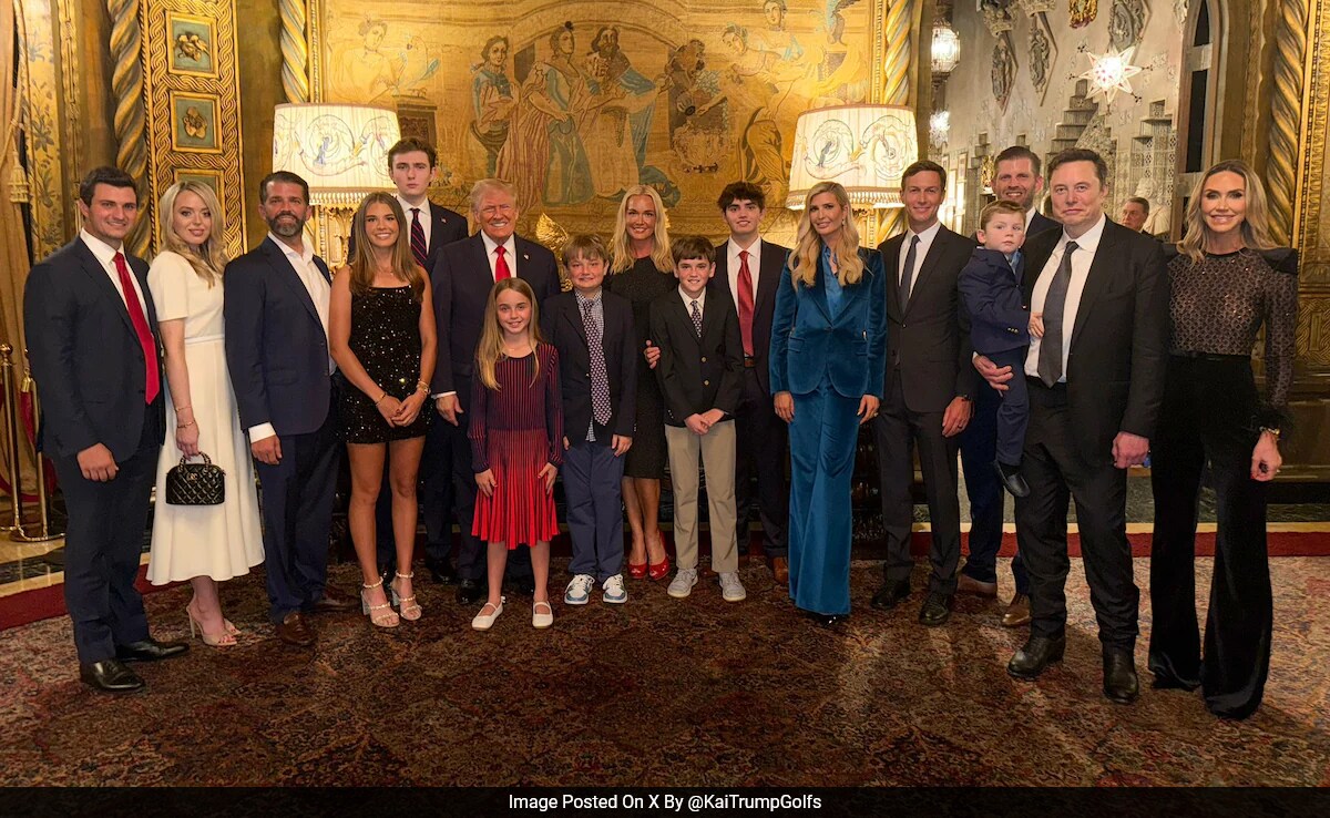 Elon Musk In Trump Family’s Election Victory Photo, But Melania Is Missing